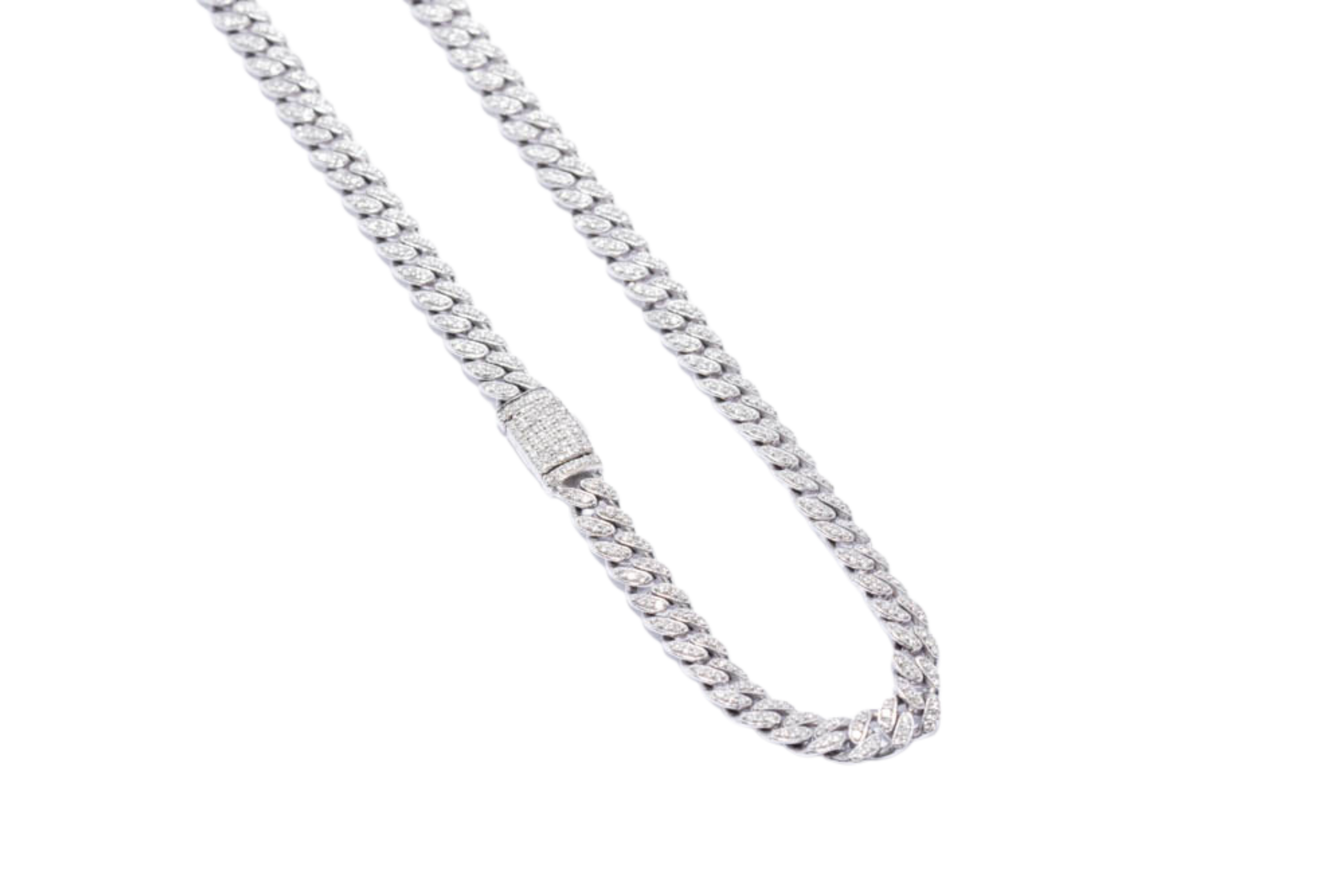 CADENA BARBADO CON DIAMANTES OB