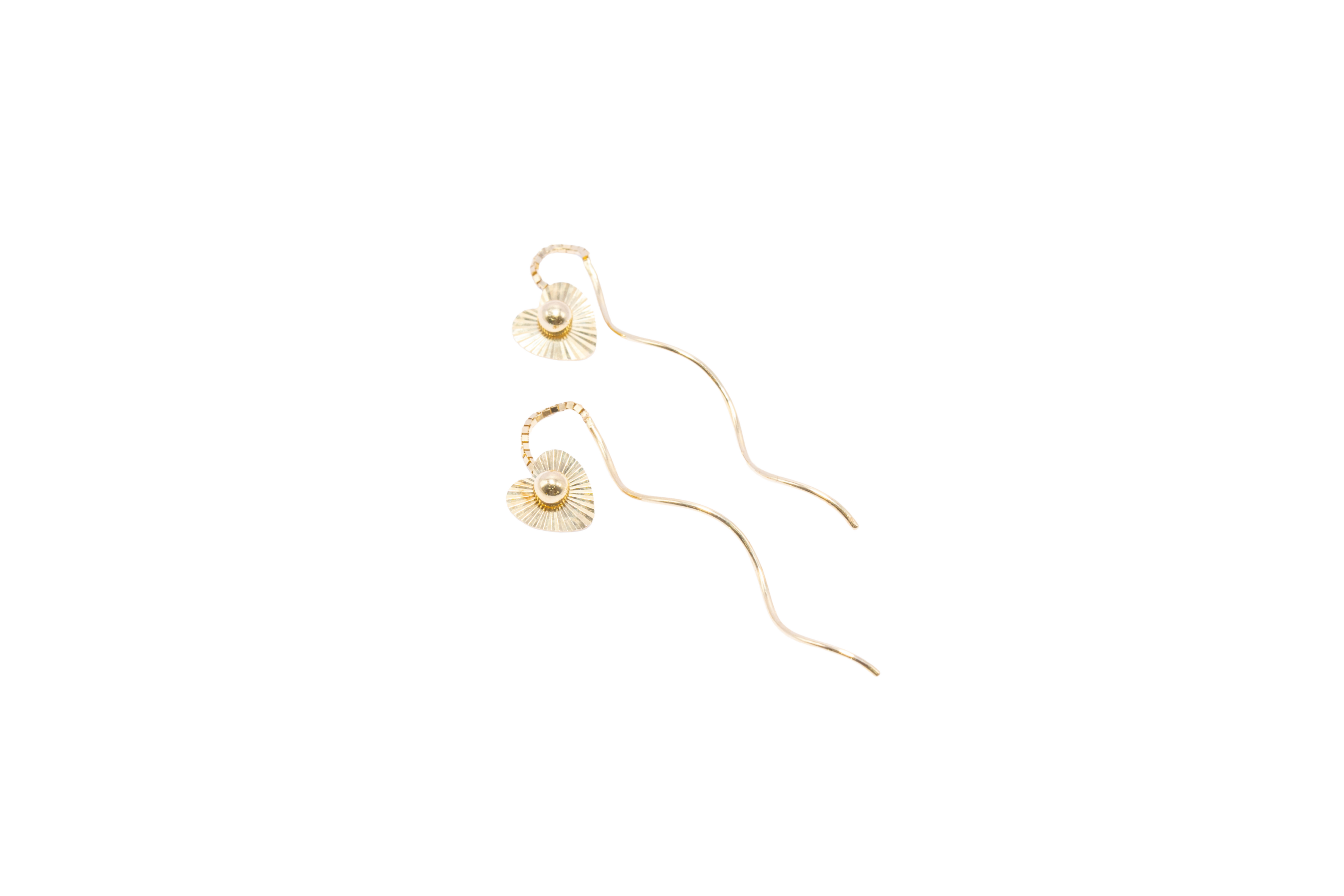 ARETES COLGANTE CORAZÓN DIAMANTADO