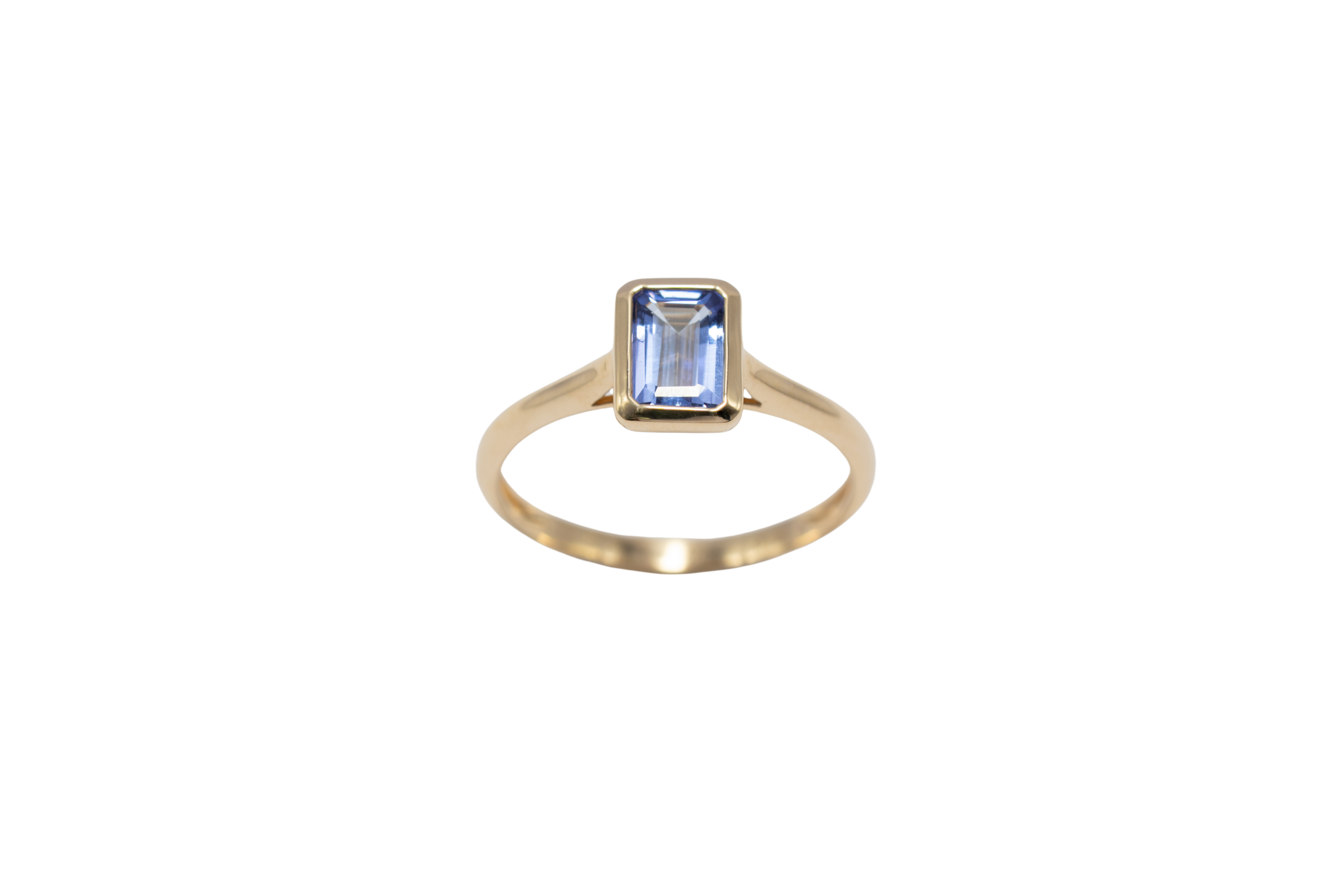 ANILLO TANZANITA SOLITARIO