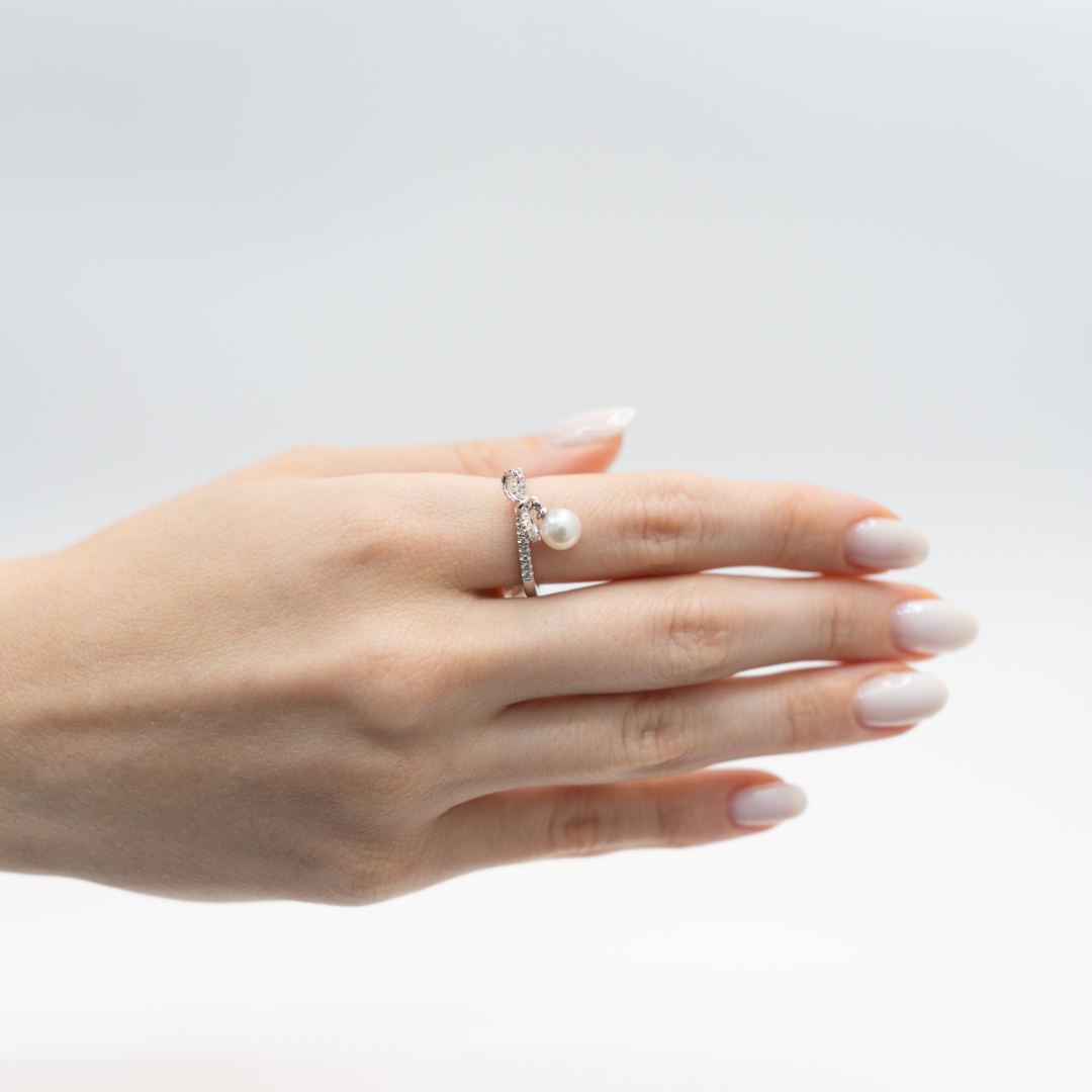ANILLO CASTAÑA PERLA