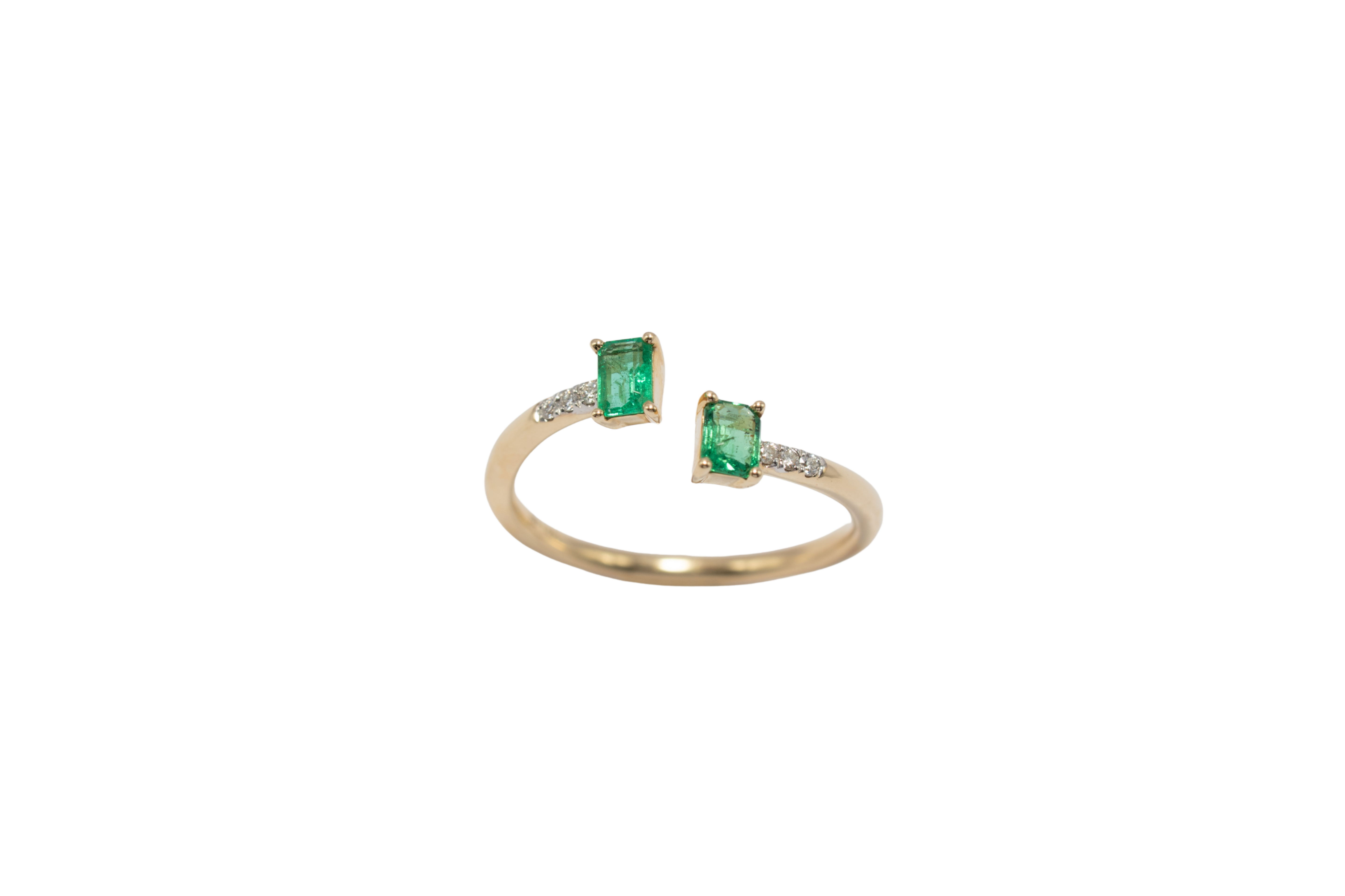 ANILLO DOBLE ESMERALDA