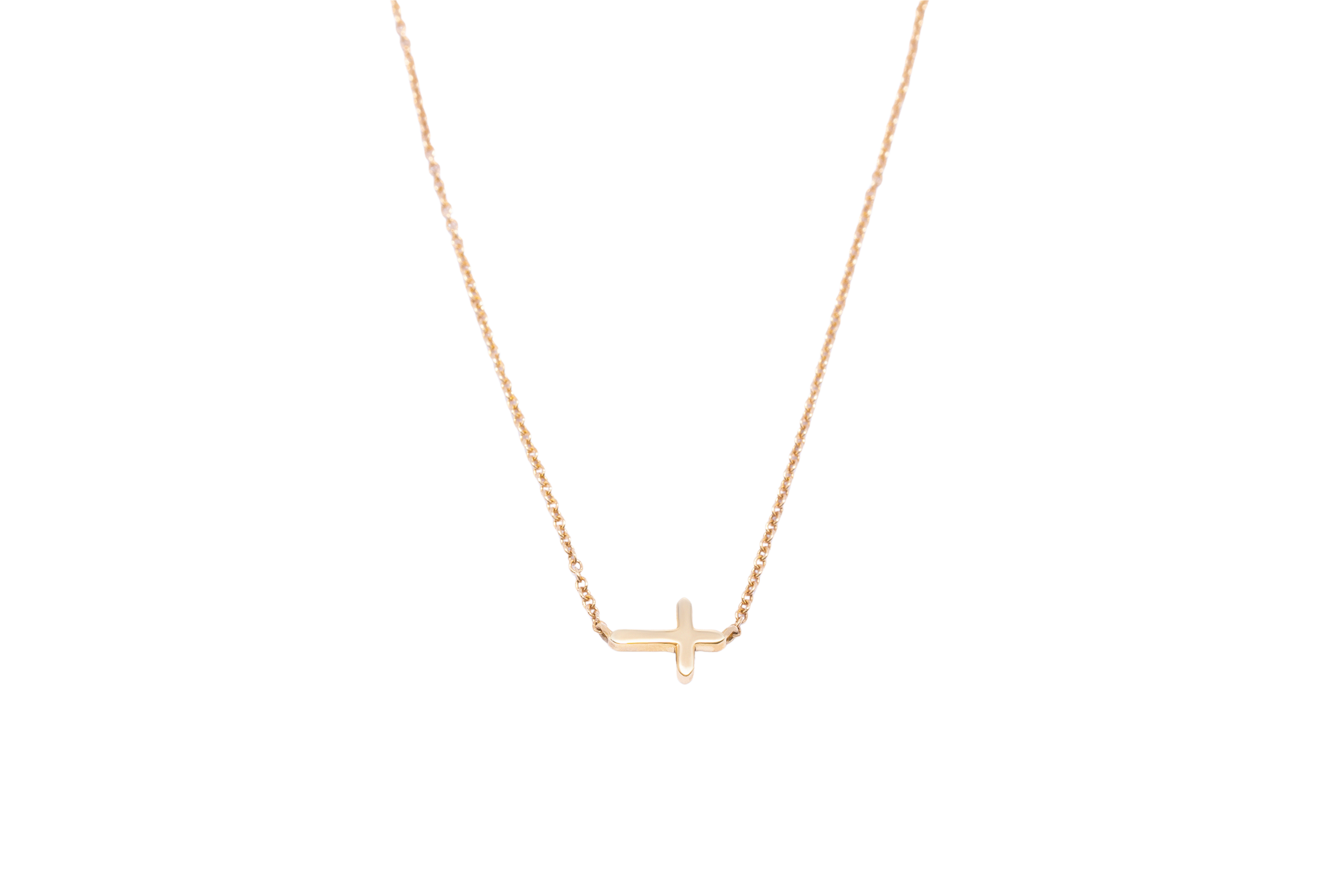 COLLAR CRUZ DE LADO OA